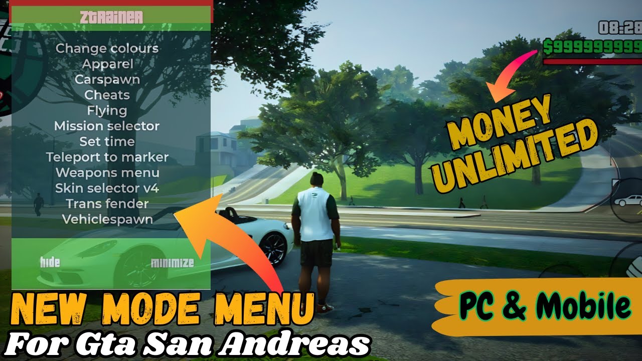 GTA SA Mobile CLEO Mod Menu 2025 🔥  4K Graphics + Cheats  Definitive Edition PC & Androidi OS