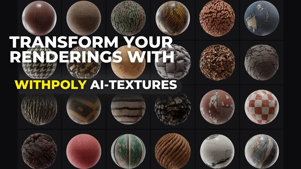 Transform your renderings with WithPoly AI-Generated Textures