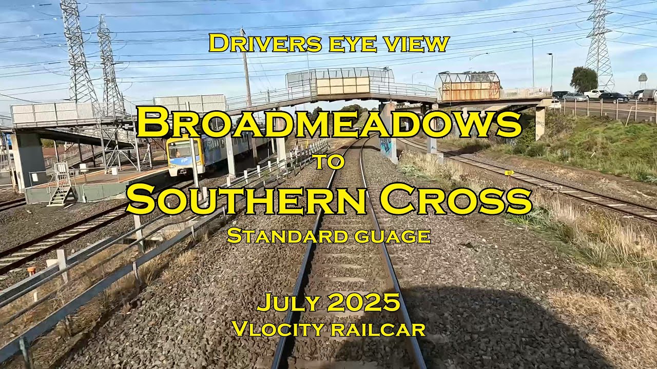 Drivers eye view, Broadmeadows to Southern Cross, SG, July 2025