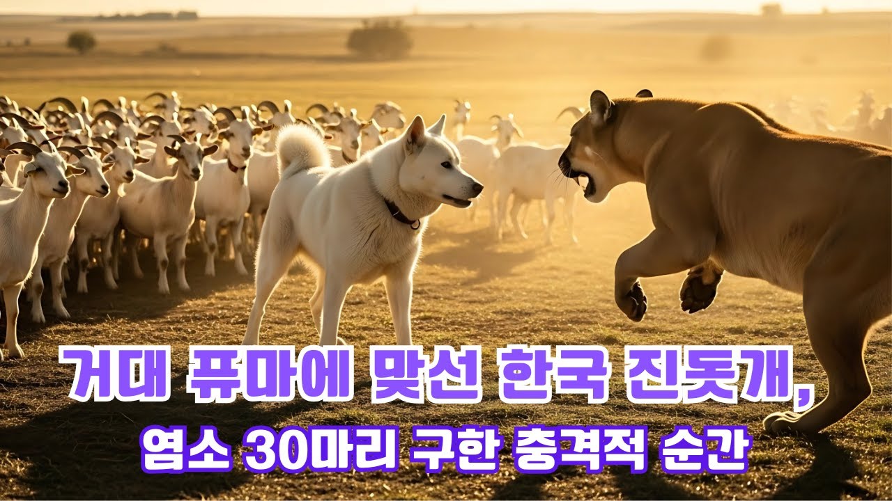 해외감동사연] 한국 진돗개, 거대 퓨마에 맞섰다! 염소 30마리 지켜낸 충격적인 순간! 미국 시골 마을 전체가 들썩인 이유는 [오디오북]  [감동스토리]  [반전사연]