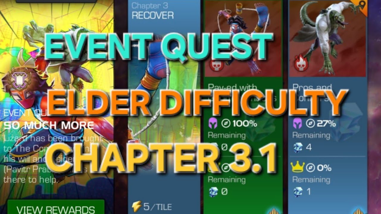 MCOC Event Quest (SO MUCH MORE) Elder Difficulty Chapter 3.1 ( Pav-ed with Good Intentions ) 