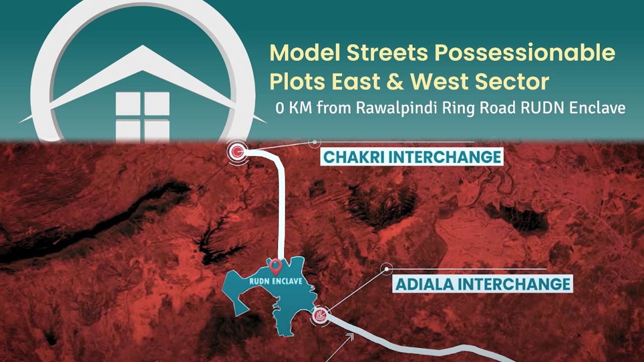 Model Streets Possessionable Plots East & West Sector | 0 KM from Rawalpindi Ring Road RUDN Enclave