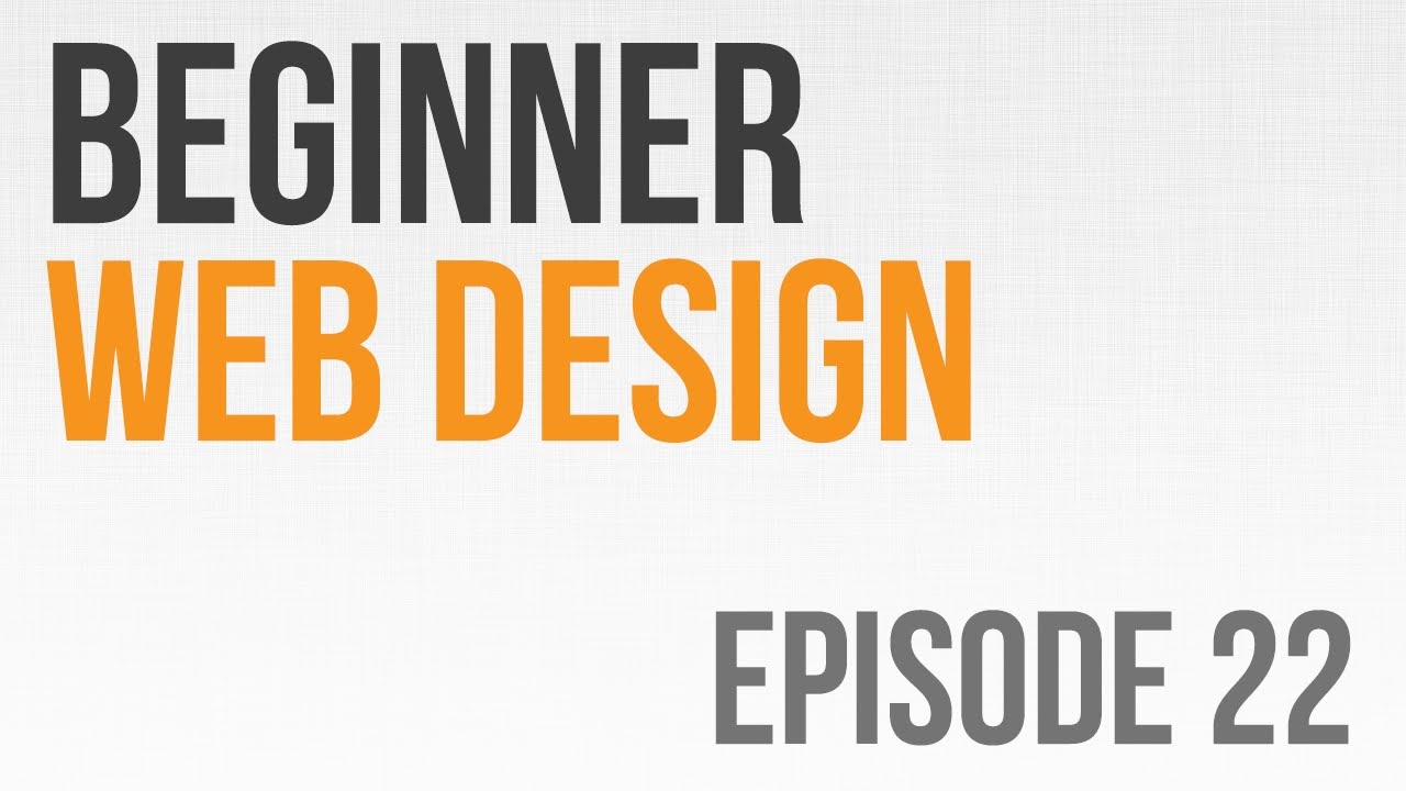 Beginner Web Design Ep. 22: Initialising jQuery