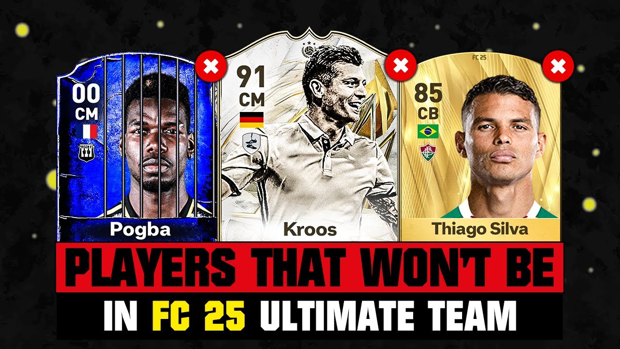 PLAYERS THAT WON’T BE IN FIFA 25 (EA FC 25)! 😭💔 ft. Kroos, Pogba, Silva… etc
