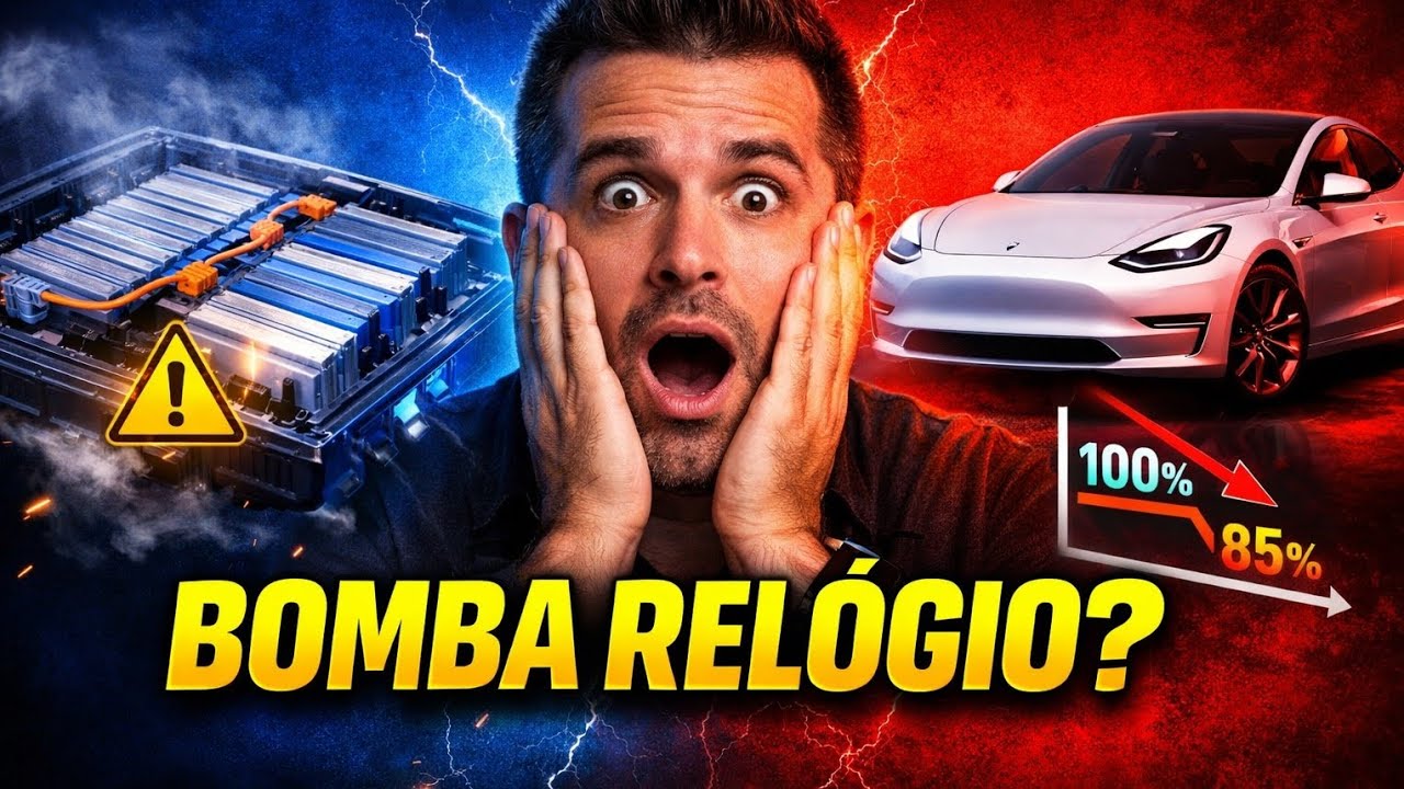 O QUE NÃO TE CONTAM SOBRE AS BATERIAS DOS CARROS ELÉTRICOS