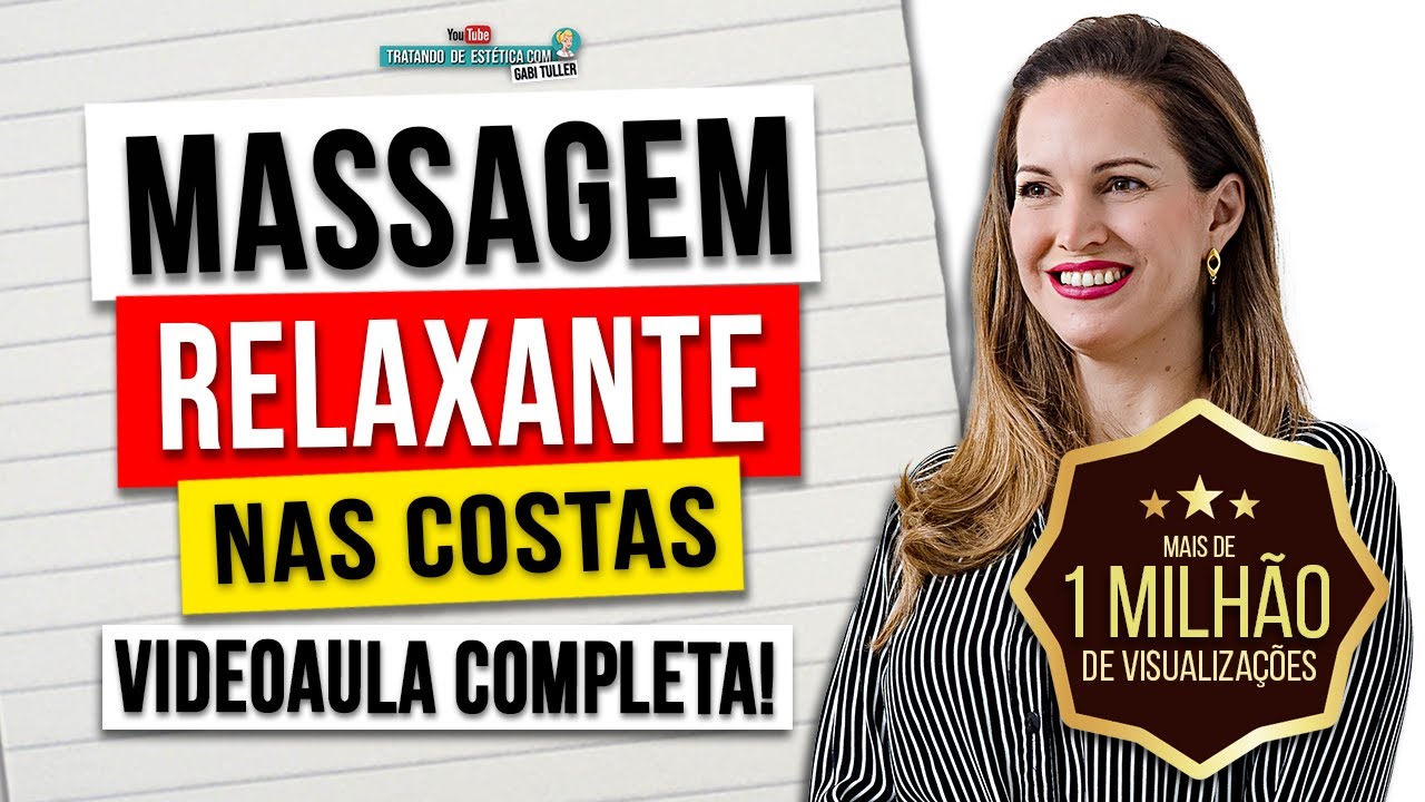 ❤️  Video Aula!  Massagem Relaxante nas Costas! | Gabi Tuller