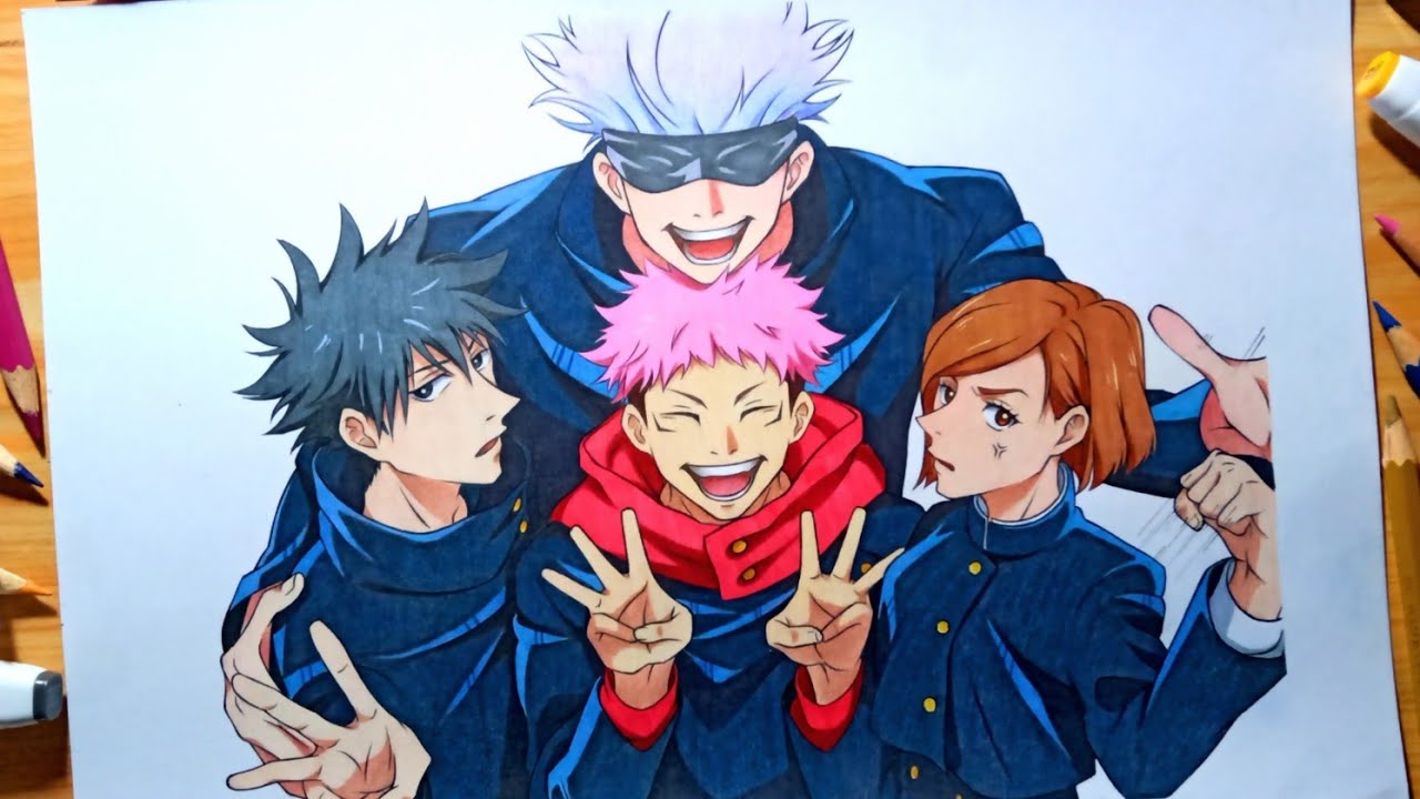 Drawing Jujutsu Kaisen - [ GOJO TEAM ]