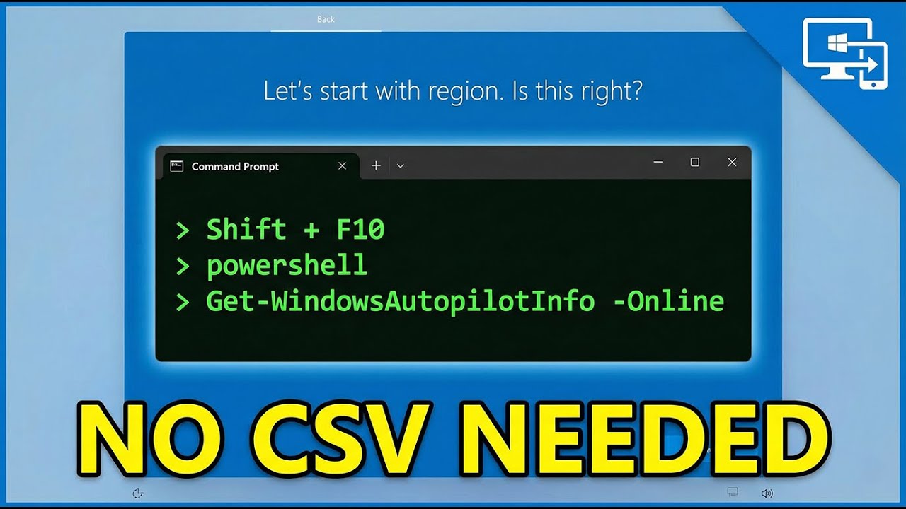 Windows Autopilot Setup: The Shift+F10 Trick (Skip OOBE)