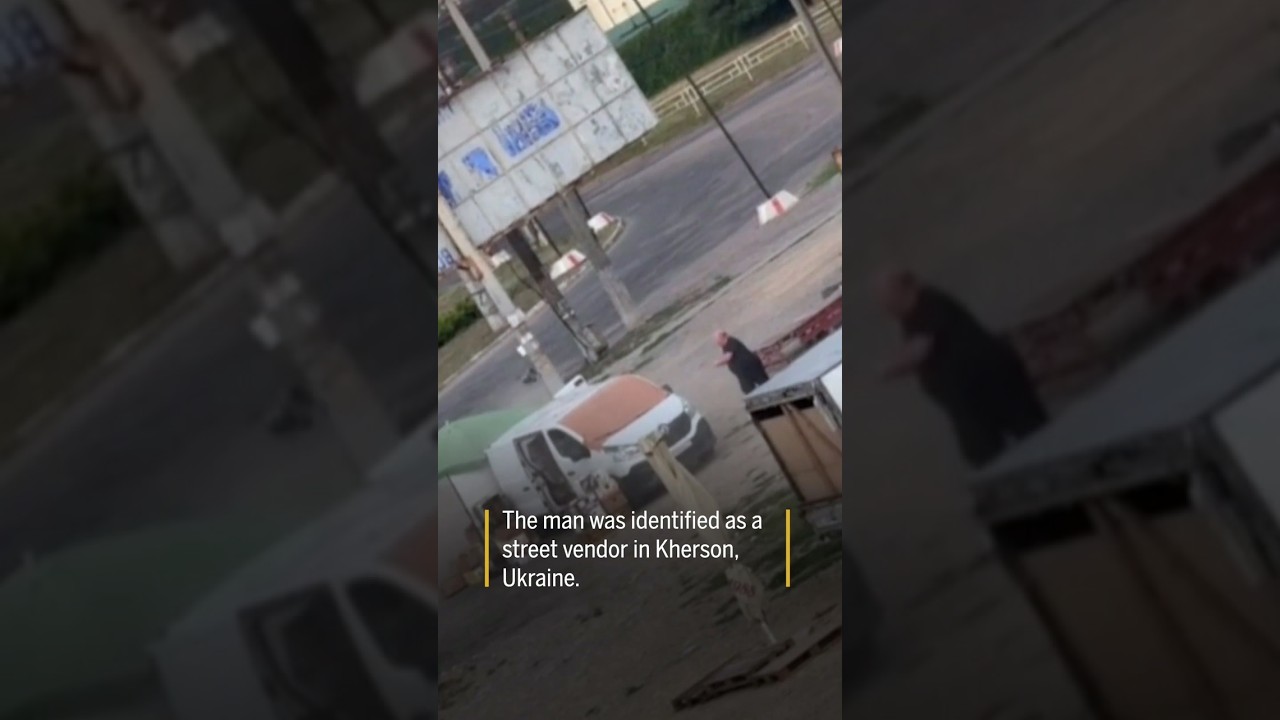 Video shows Russian drone hunting civilian in Ukraine