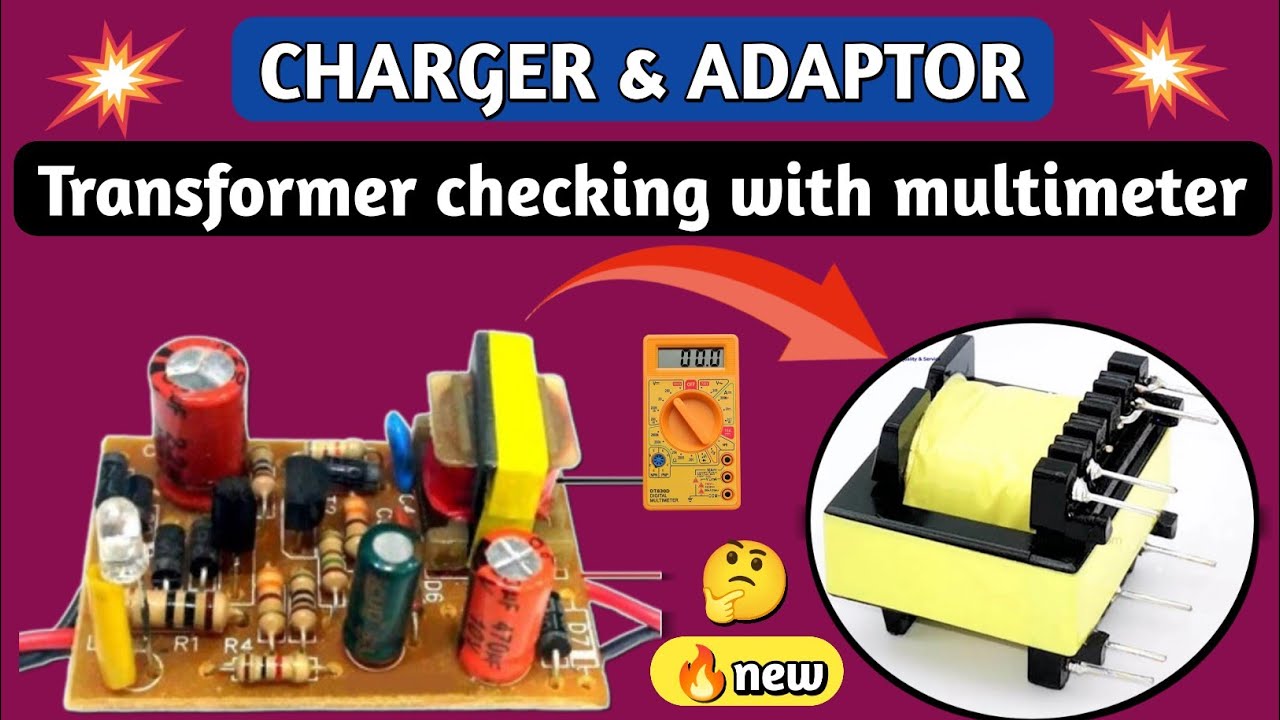 Charger adaptor Transformer check with multimeter 🤔 #viral @bktechnofriends
