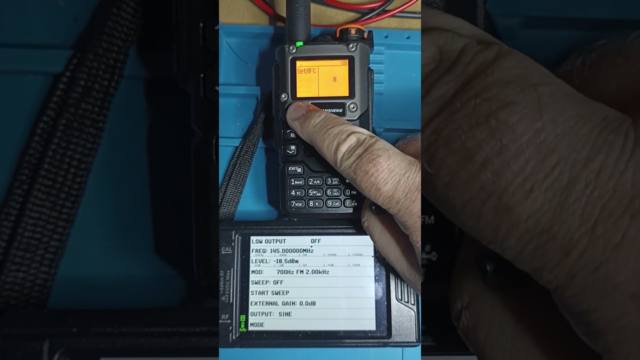 Работа функции #SetAFC в прошивке #IJV 3.60 #quansheng #hamradio
