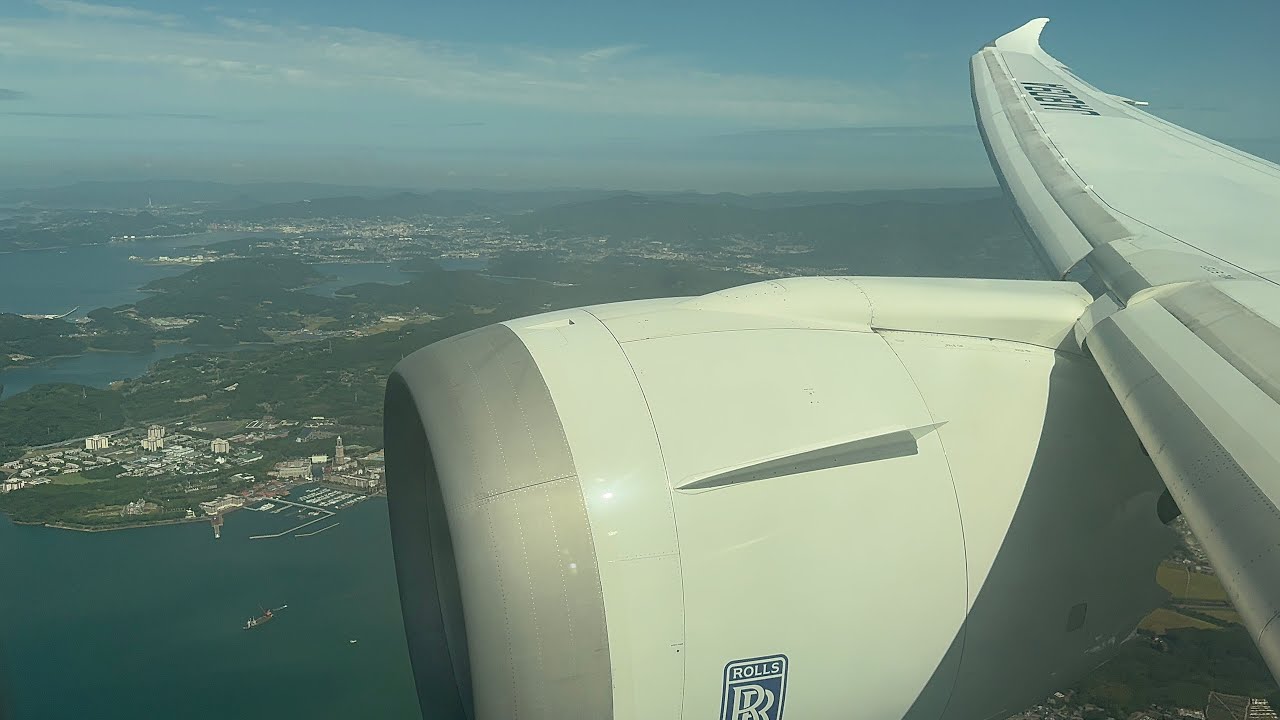 ANA Boeing787-8 羽田出発&長崎空港着陸