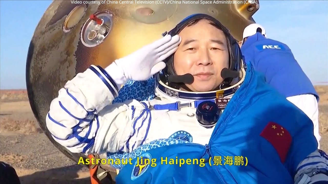 Shenzhou-16 astronauts egress