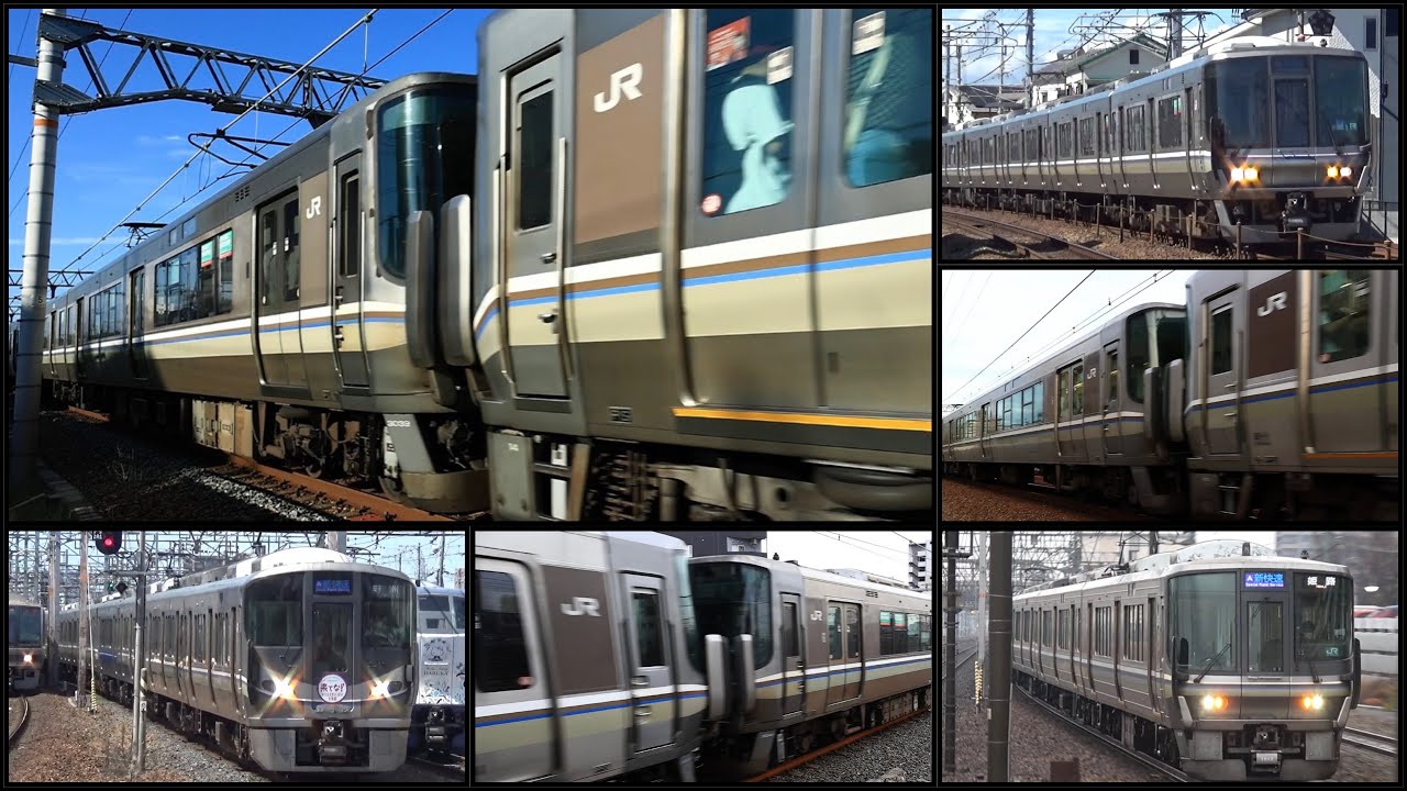 【これが京阪神のバケモン快速！】JR西日本 新快速 全列車125km/h超の本気の高速通過集 【速度付き】