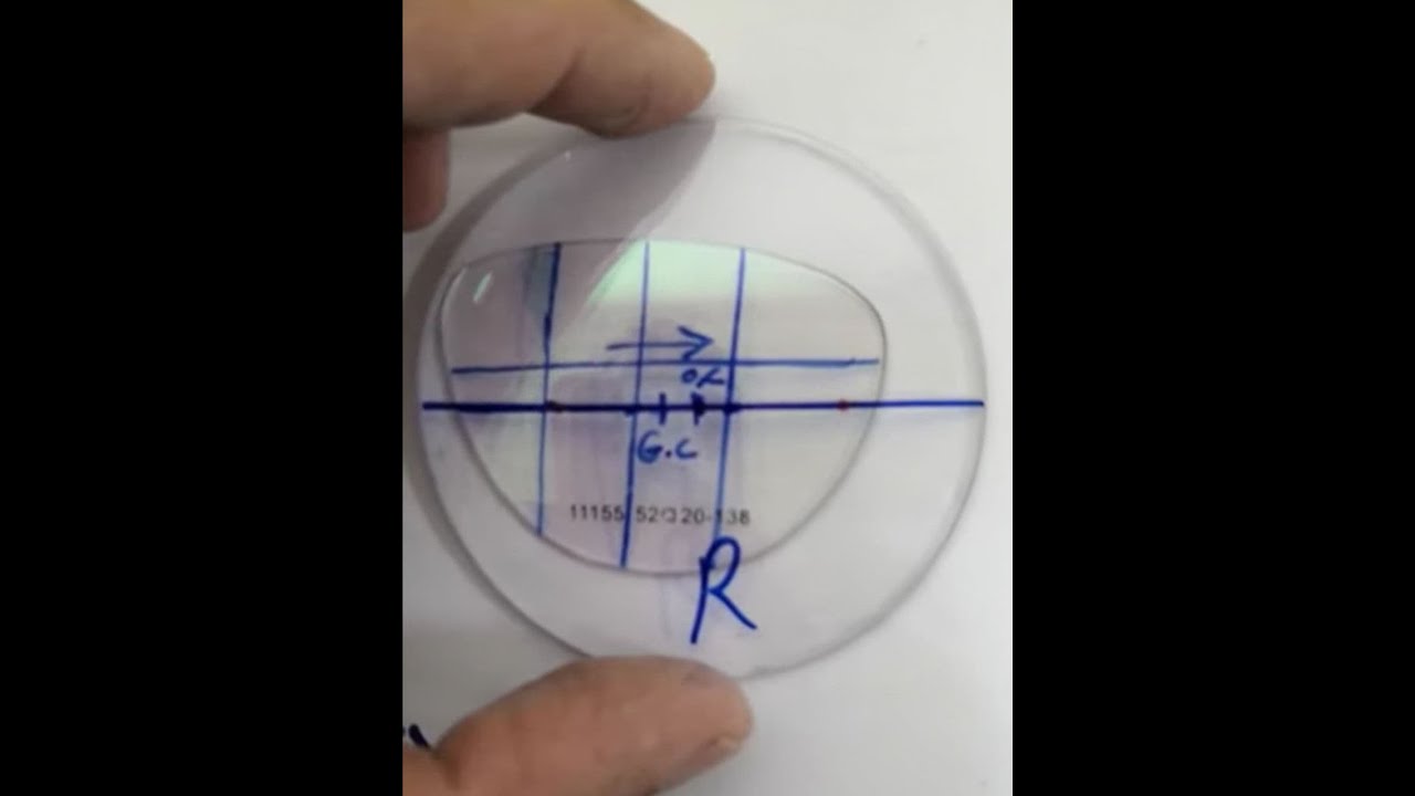 تركيب النظارة الطبية مع اجراء التزحيف الموشوري/make eyeglasses with the decenteration/الطريقة الاولى