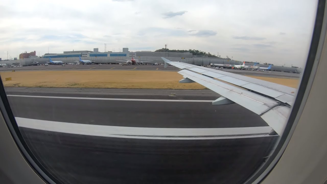 ⁴ᴷ⁶⁰ Takeoff from Mexico City CDMX Benito Juárez International Airport (jetBlue Airbus A320)