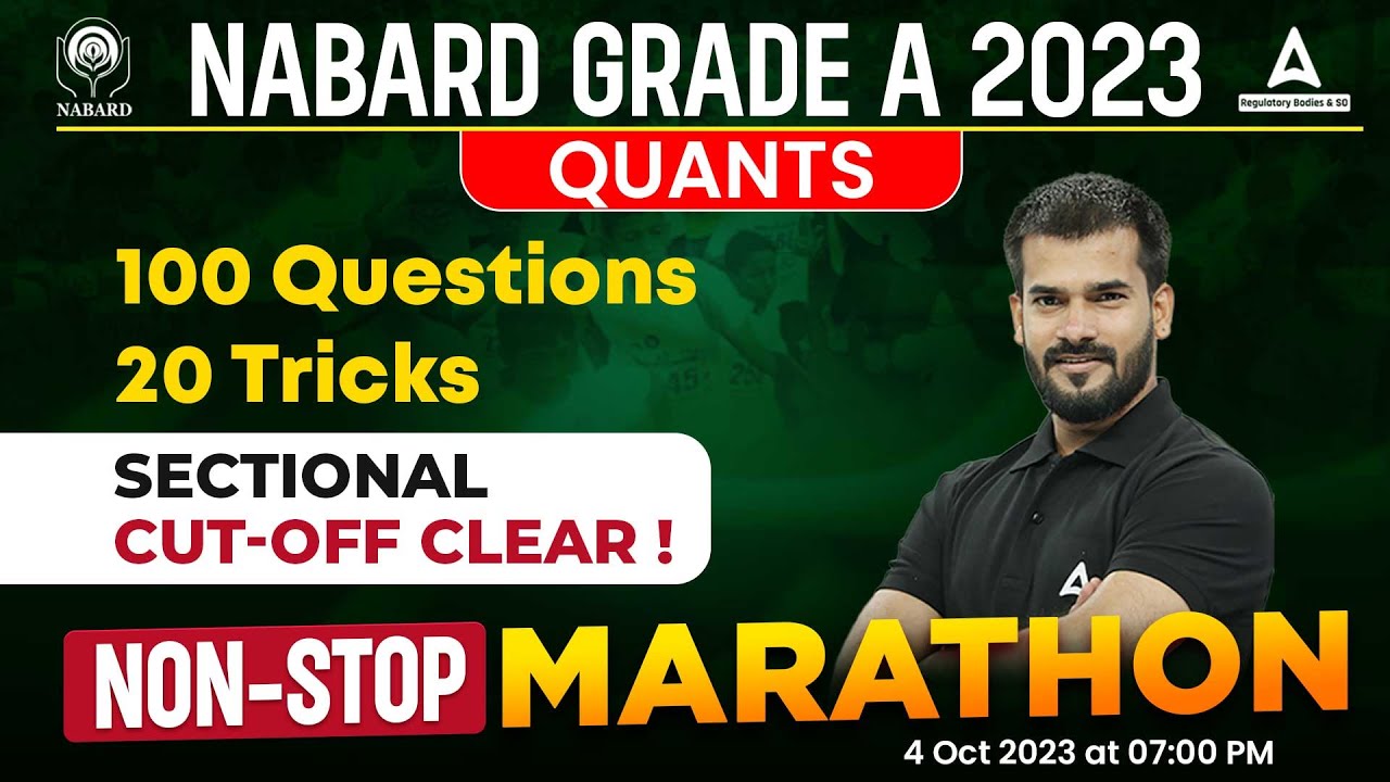 NABARD Grade A Quants Marathon | NABARD Grade A Quants Preparation | By Rahul Meena