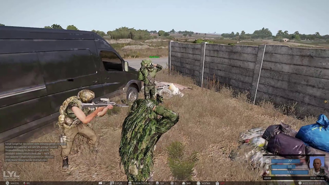 [ARMA 3 LYL RP] Sie verlangen Rheumadecken von uns aber landen im Knast [Hello Kitty] Team