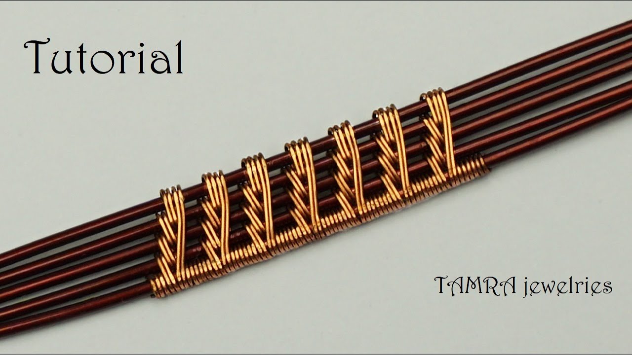 Wire Wrap detailed Tutorial (half leaf) for beginners, Wire weave 5 base wires | wire weaving series