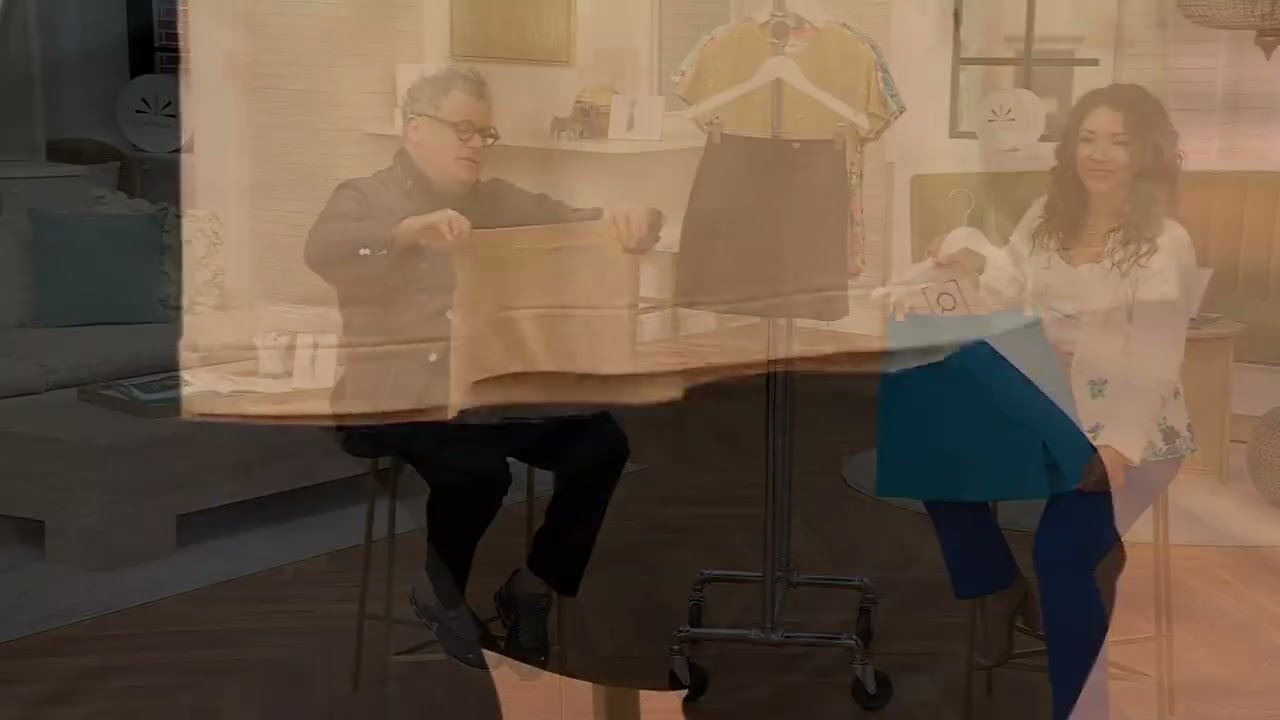 Isaac Mizrahi Live! Go-To-Knit Skort with Slit on QVC
