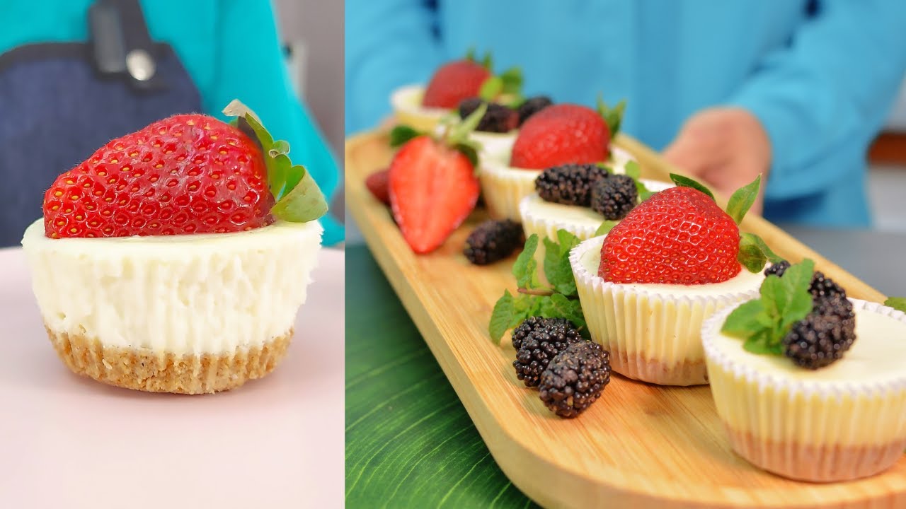 APRENDA COMO FAZER MINI CHEESECAKE DE FRUTAS VERMELHAS!!