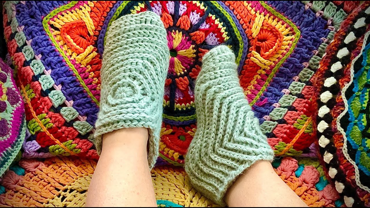 HEXAGON PUSCHEN /HAUSSCHUHE #häkeln #petraperle #socken #häkelsocken#hausschuhe#wollreste