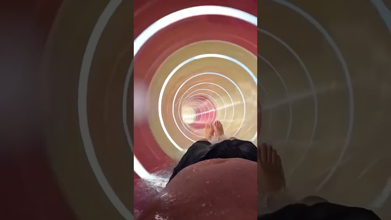 Boy Gets Stuck In Giant Water Slide Bowl #shortsvideo