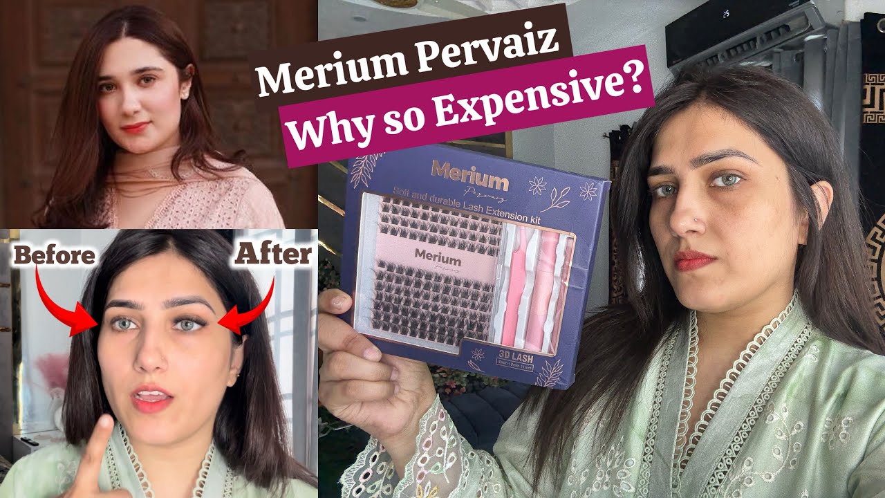 Merium pervaiz why so Expensive??? | permanent lashes application at home