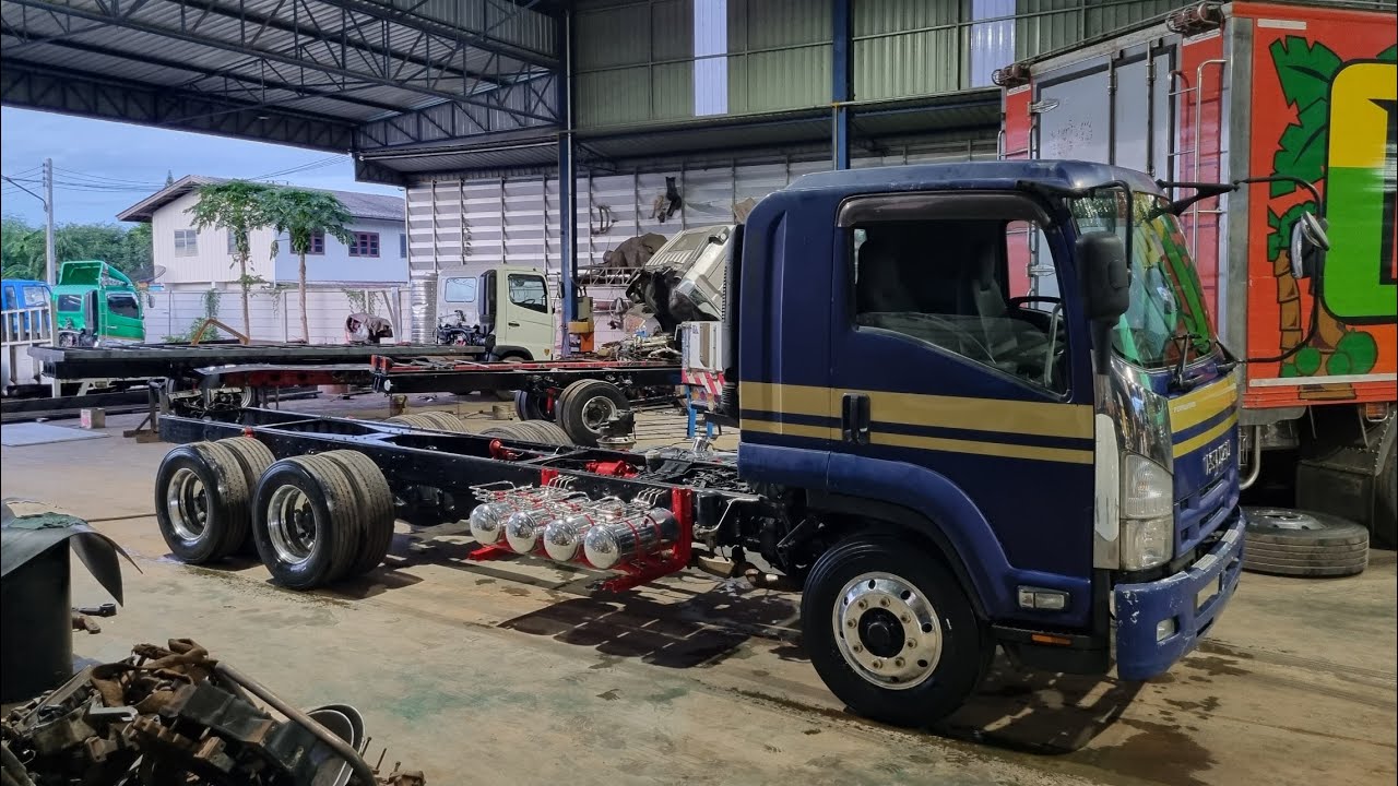 Isuzuโรโบคอปแปลงสิบล้อแคระ เครื่อง6HKเกียร์zfลากลูกชิลล์ๆ อู่ช่างน้อยสิบล้อซิ่ง