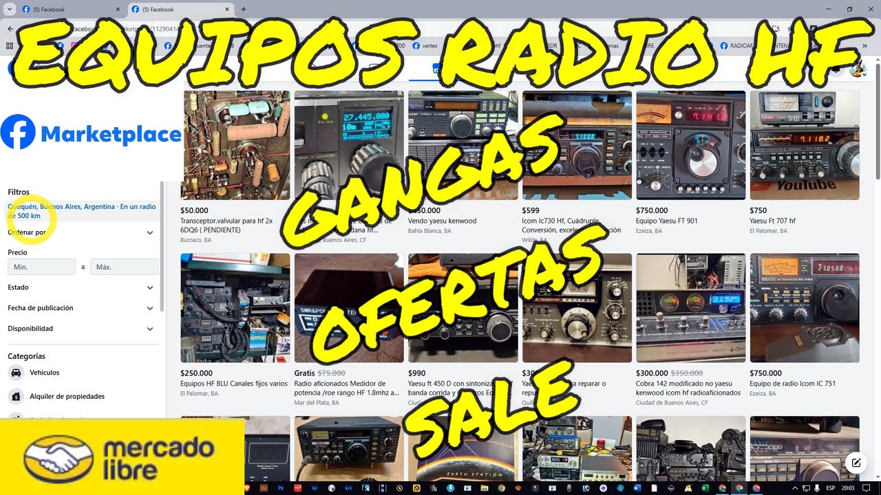 RADIOAFICIONADOS EQUIPOS HF BUENO-BONITO-BARATO ML FB CLASIFICADOS BARGAINS