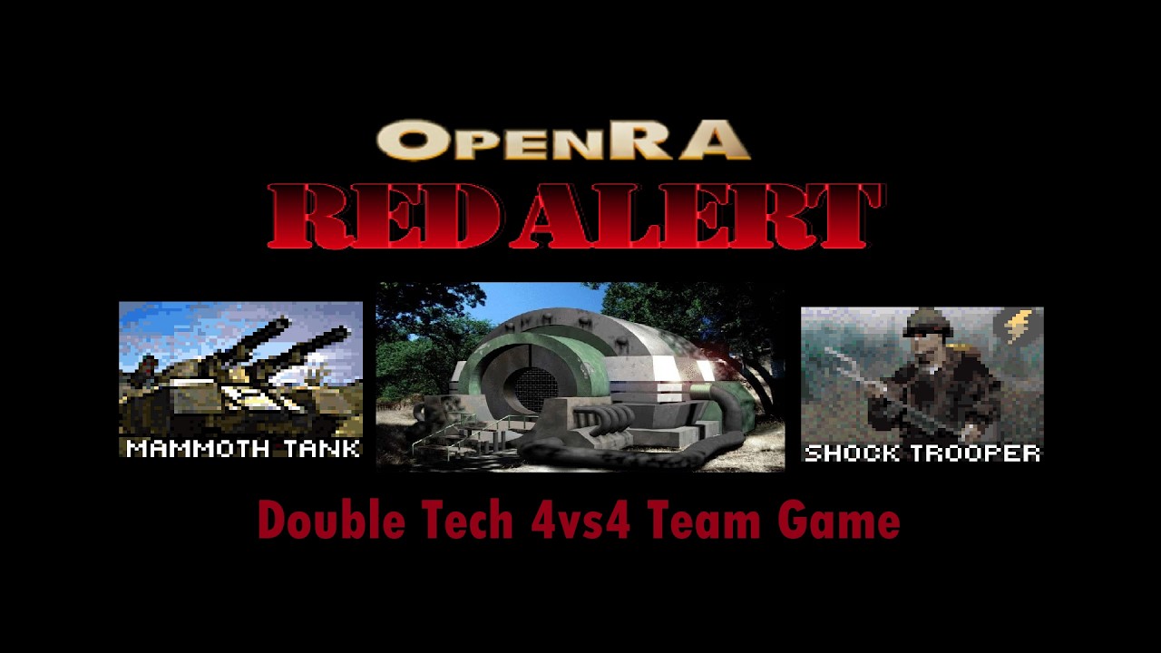 OpenRA [Red Alert] Double Tech 4v4