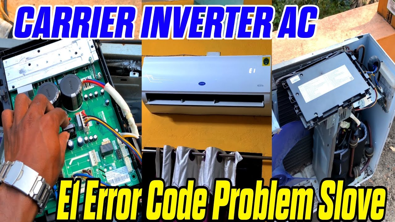 Carrier Inverter AC E1 Error Repair In Kendupatna| Carrier Inverter AC E1 Error Code Solution |Odia