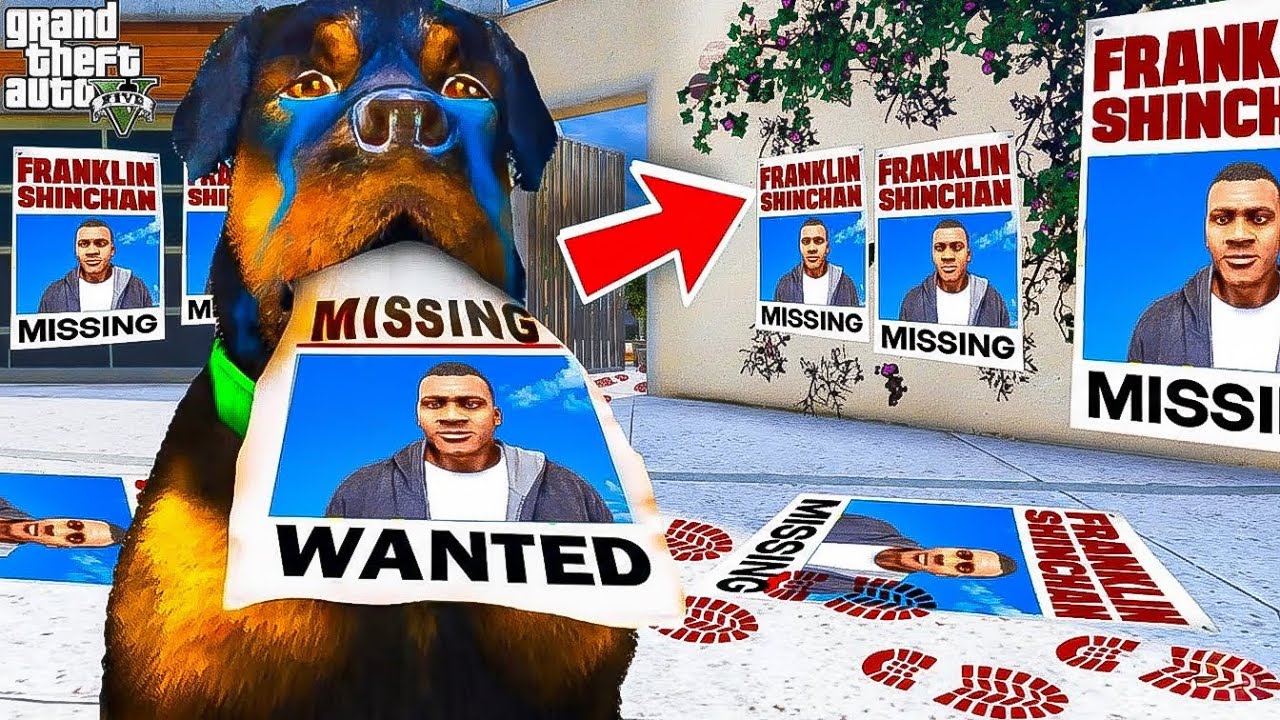 Chop is Trying to Find Missing Franklin & Shin Chan in GTA 5 in Telugu| Shin Chan & Franklin Missing