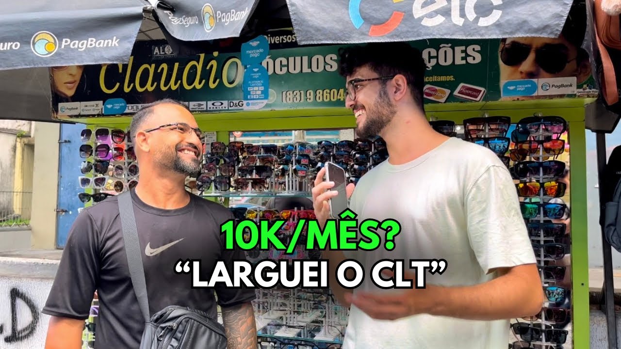 Perguntando o SALÁRIO de ambulantes e donos de pequenos negócios