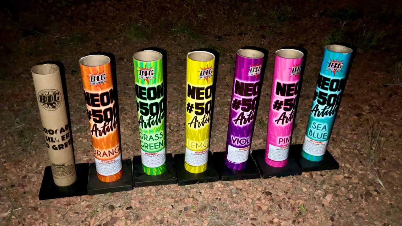 BIG FIREWORKS NO. 500 TUBES (HUGE BREAKS)