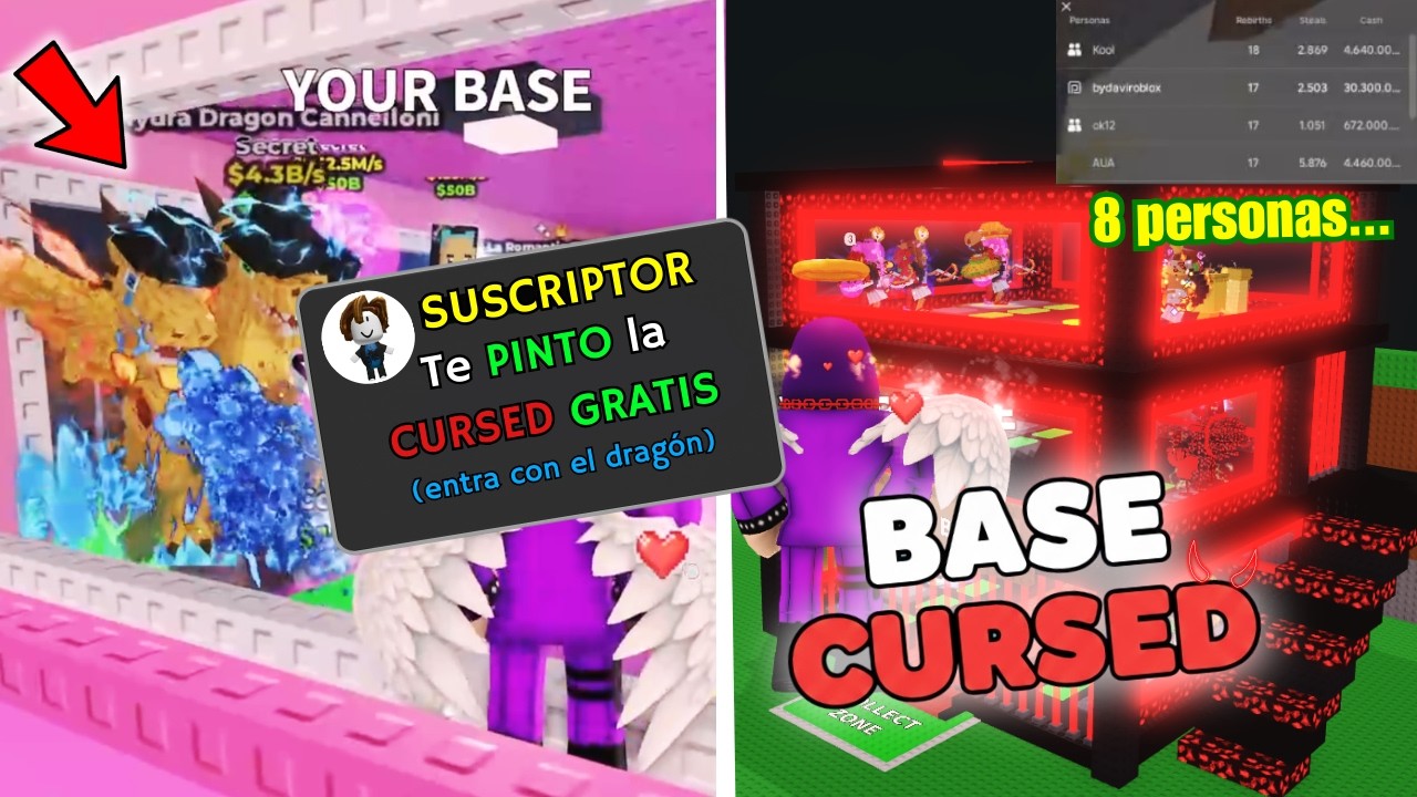 ☠️SUSCRIPTOR Quiso PINTARNOS GRATIS la BASE CURSED el ÚLTIMO DÍA a 7 PERSONAS A LA VEZ.. me estafan?