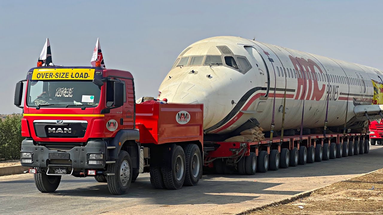 Cheapest Solution to Transport the Airplane ✈️ By Road in Truck