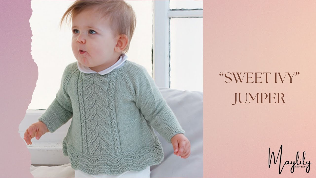 Как связать джемпер «Sweet Ivy» модель DROPS Baby 42-7.