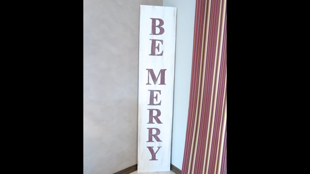How to Make a Vintage Looking Wooden Sign