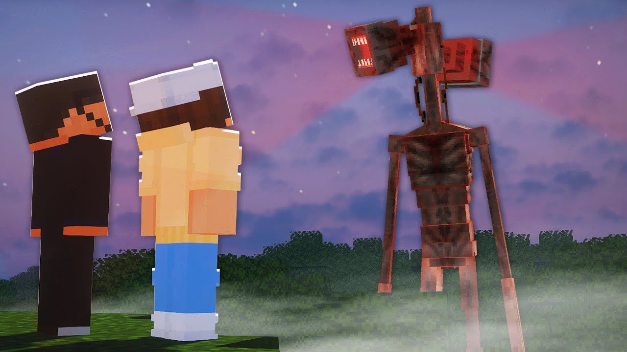 Surviving the SIREN HEAD in Minecraft...