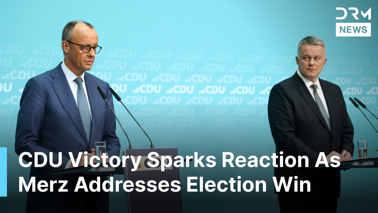 WATCH: German Chancellor Friedrich Merz Breaks Silence After Major CDU Election Victory Now | AC14