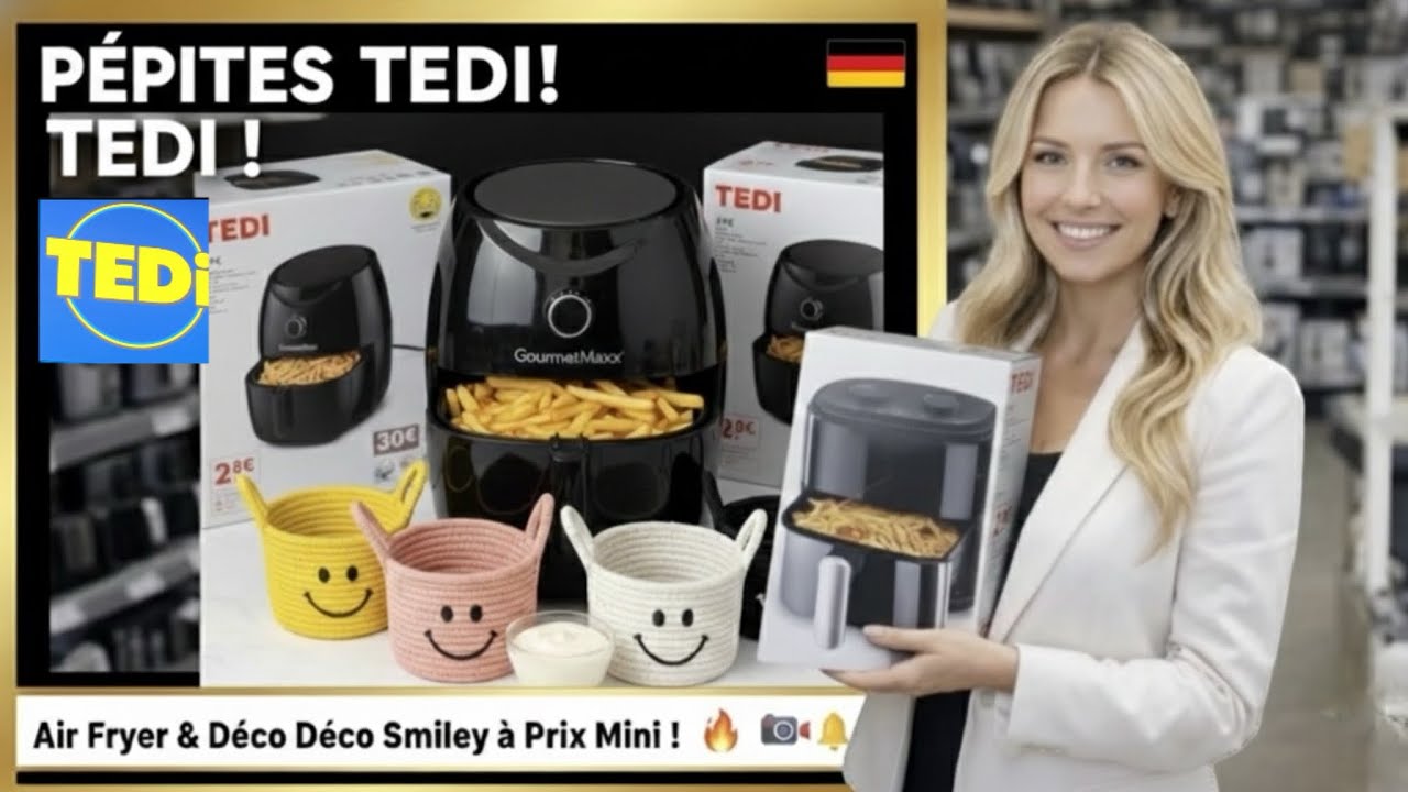 seulement ! 🍟🇩🇪 #Tedi #BonPlan #AirFryer #GourmetMaxx