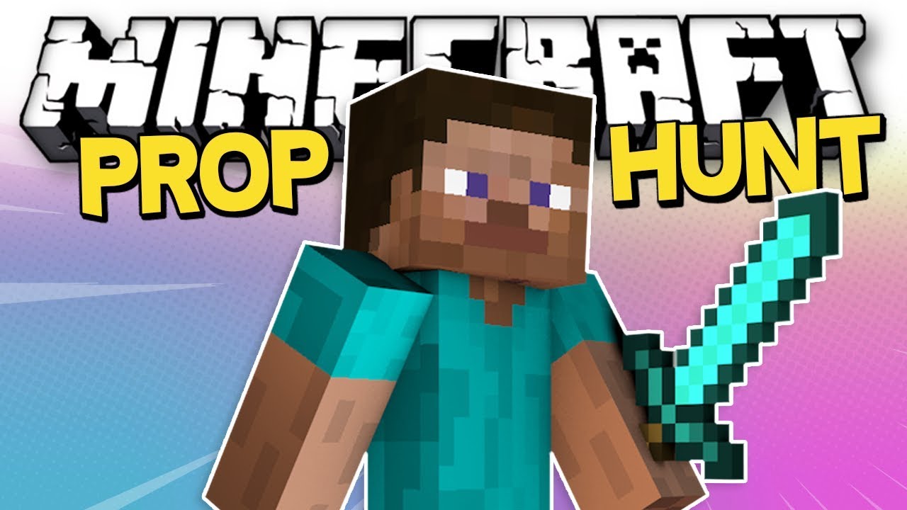 Minecraft prop hunt but it's actually gmod prop hunt but looks like Minecraft