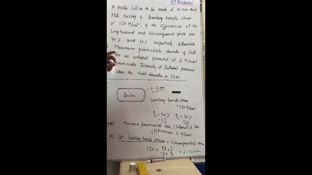 Eng Mechanics II Q 1- Thin cylinder 1.a._how do we  choose the maximum diameter
