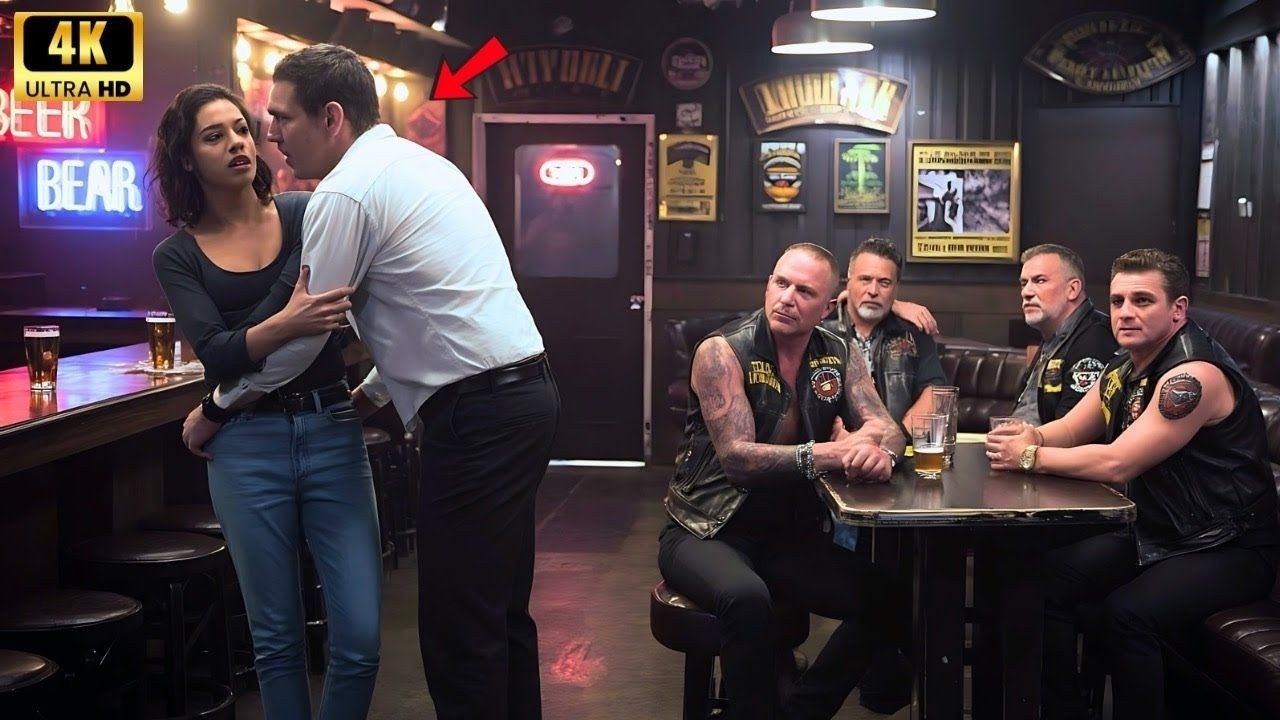 Betrunkener Fremder packte eine Kellnerin am Arm – er ahnte nicht, dass die Hells Angels zusahen....