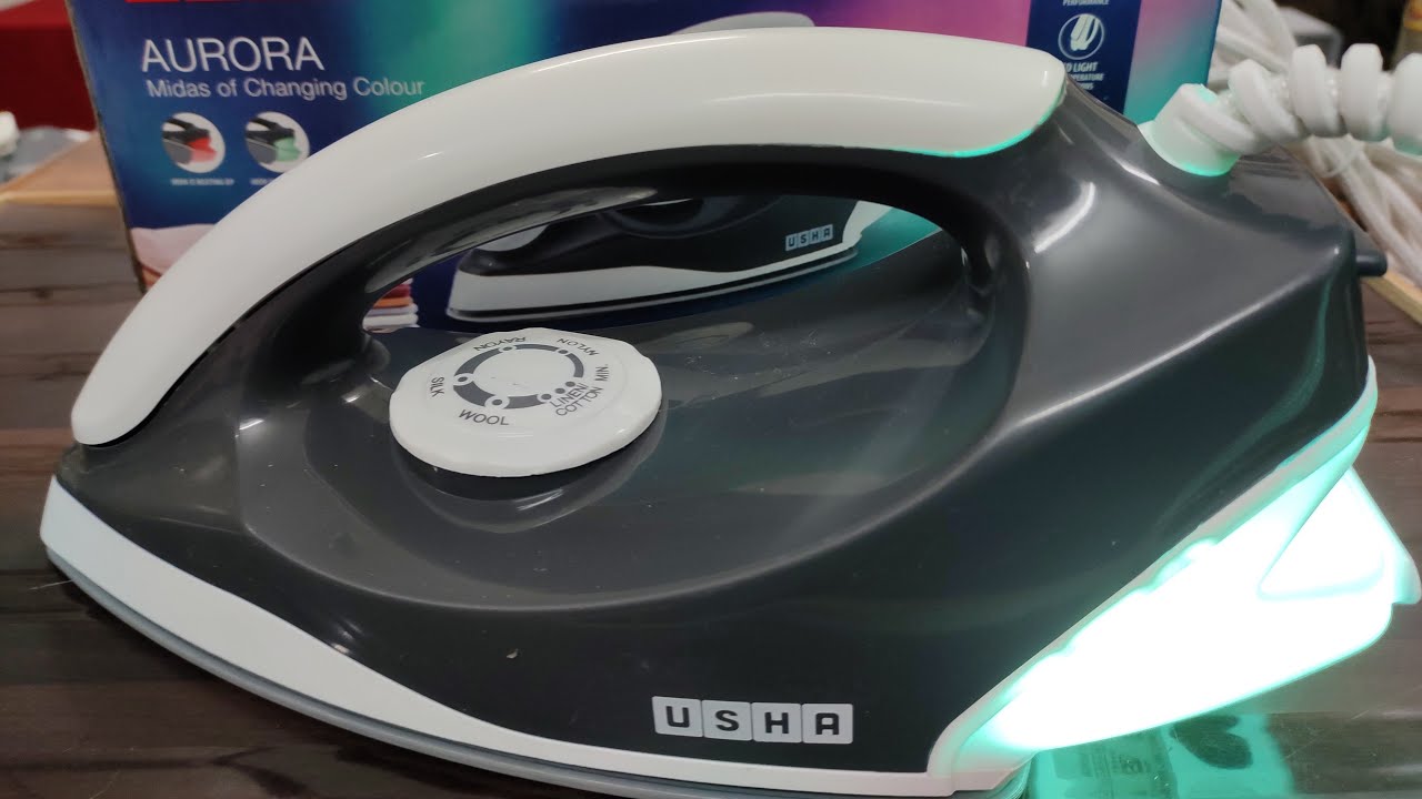 Usha Aurora Dry Iron 1000 Watt with Led Tail Light : Feature and Review