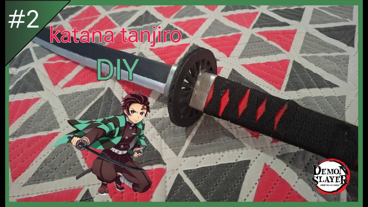 Crea tu propia KATANA DE TANJIRO! 🔥 Tutorial completo/kimetsu no yaiba