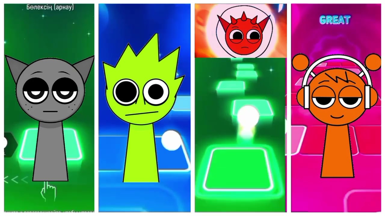 SPRUNKI Incredibox - Coffin Dance Song (COVER) Tiles hop