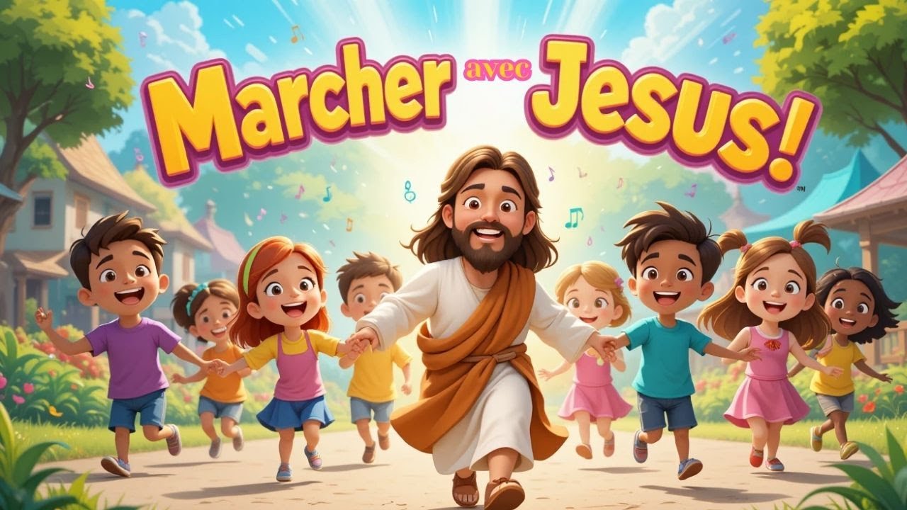 Marcher avec J&eacute;sus, main dans la main ✨| Chants Chr&eacute;tiens pour Enfants🎶