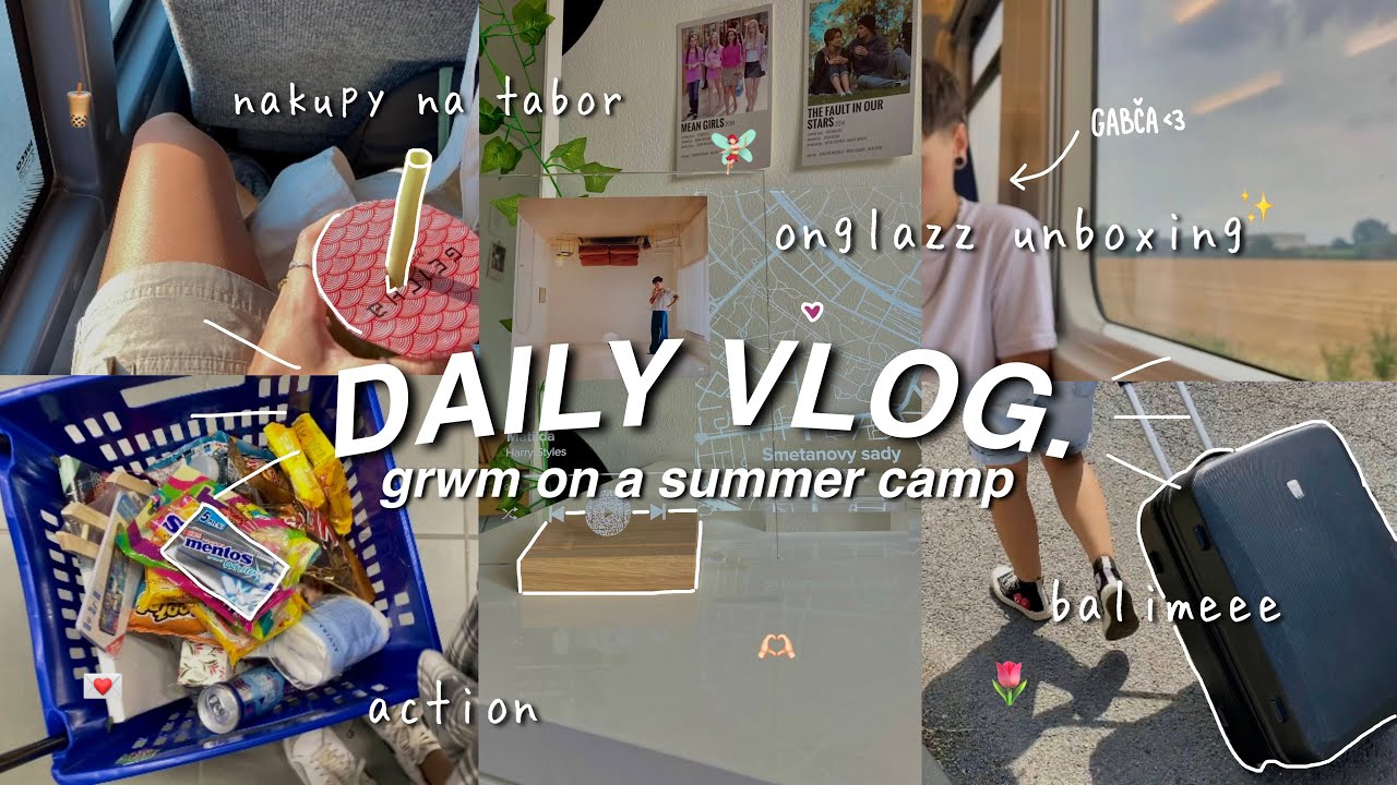VLOG: grwm na tábor, action, OnGlazz, balení kufru // juliet deer